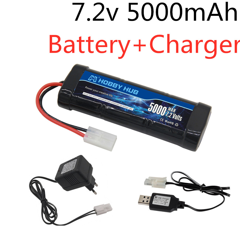 Rc Hobby Rc - 7.2V 5000mAh Ni-MH Battery Pack with