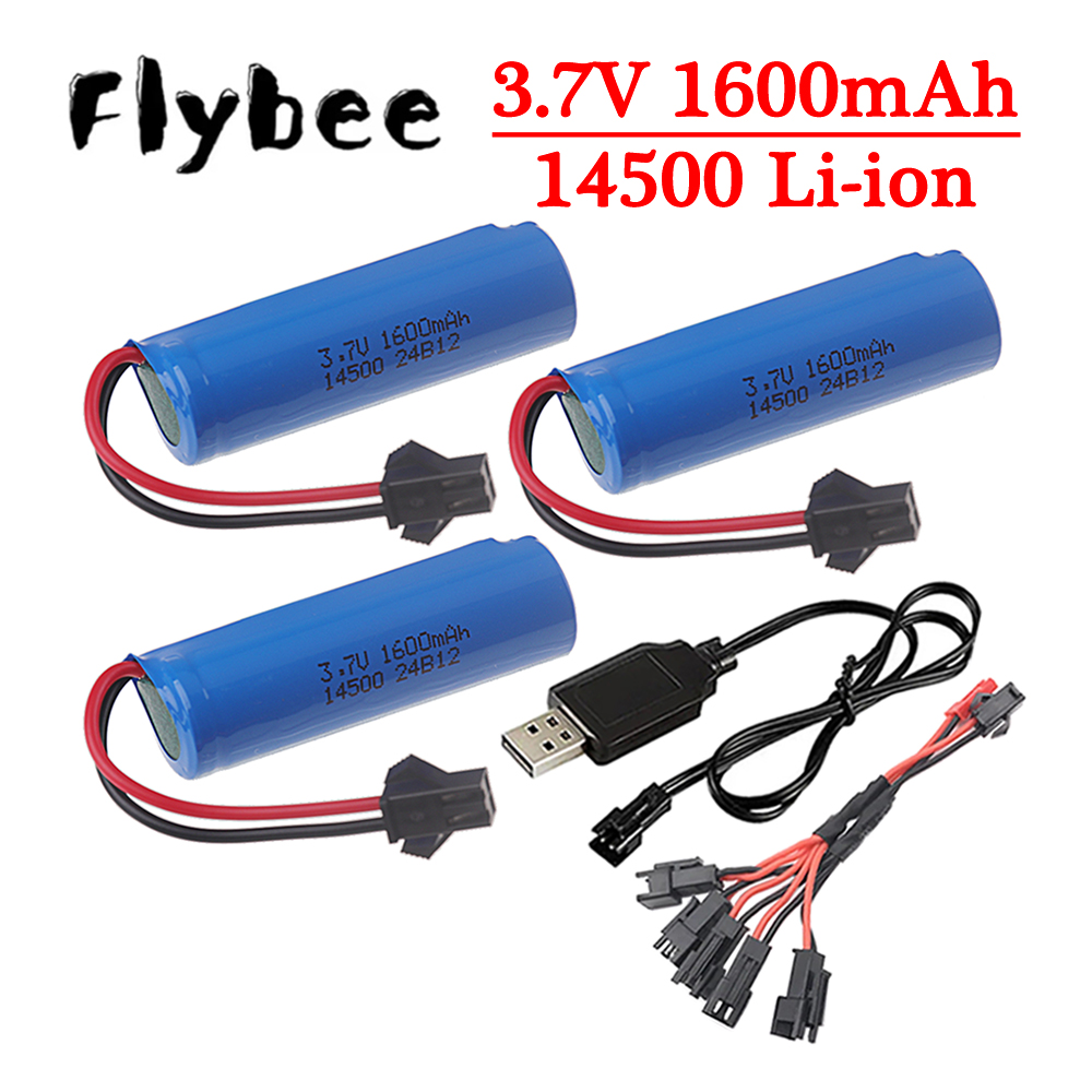 Rc Hobby Rc - Original 3.7v 14500 1600mAh Lipo battery