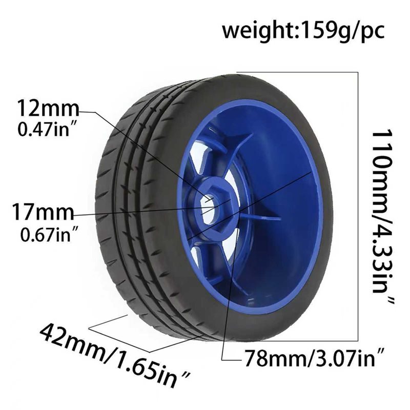 ABUM-RC Rubber Tires Wheels He - Wheel Hex Adapter review and price