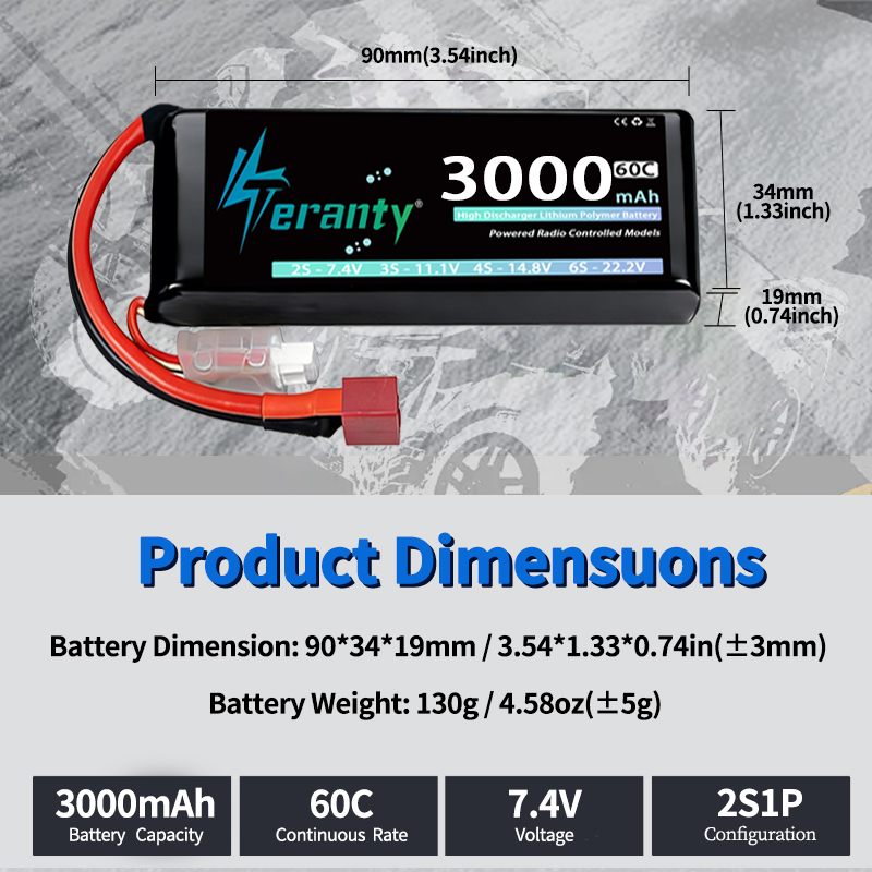 TERANTY 2S 3000mAh Lipo Batter - Rc Hobby Rc review and price