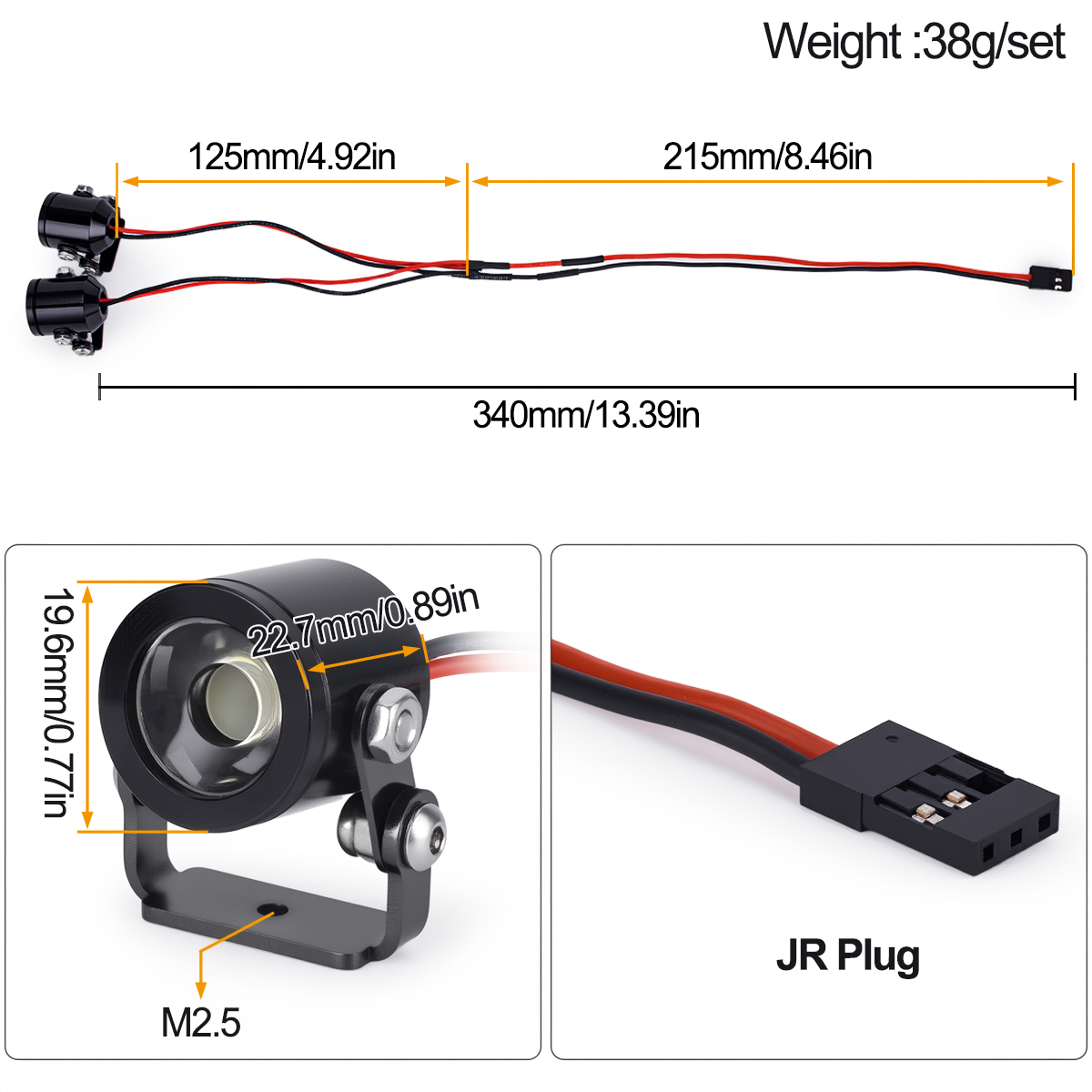 RC Car LED Light Headlight Spo - Rc Hobby France review and price
