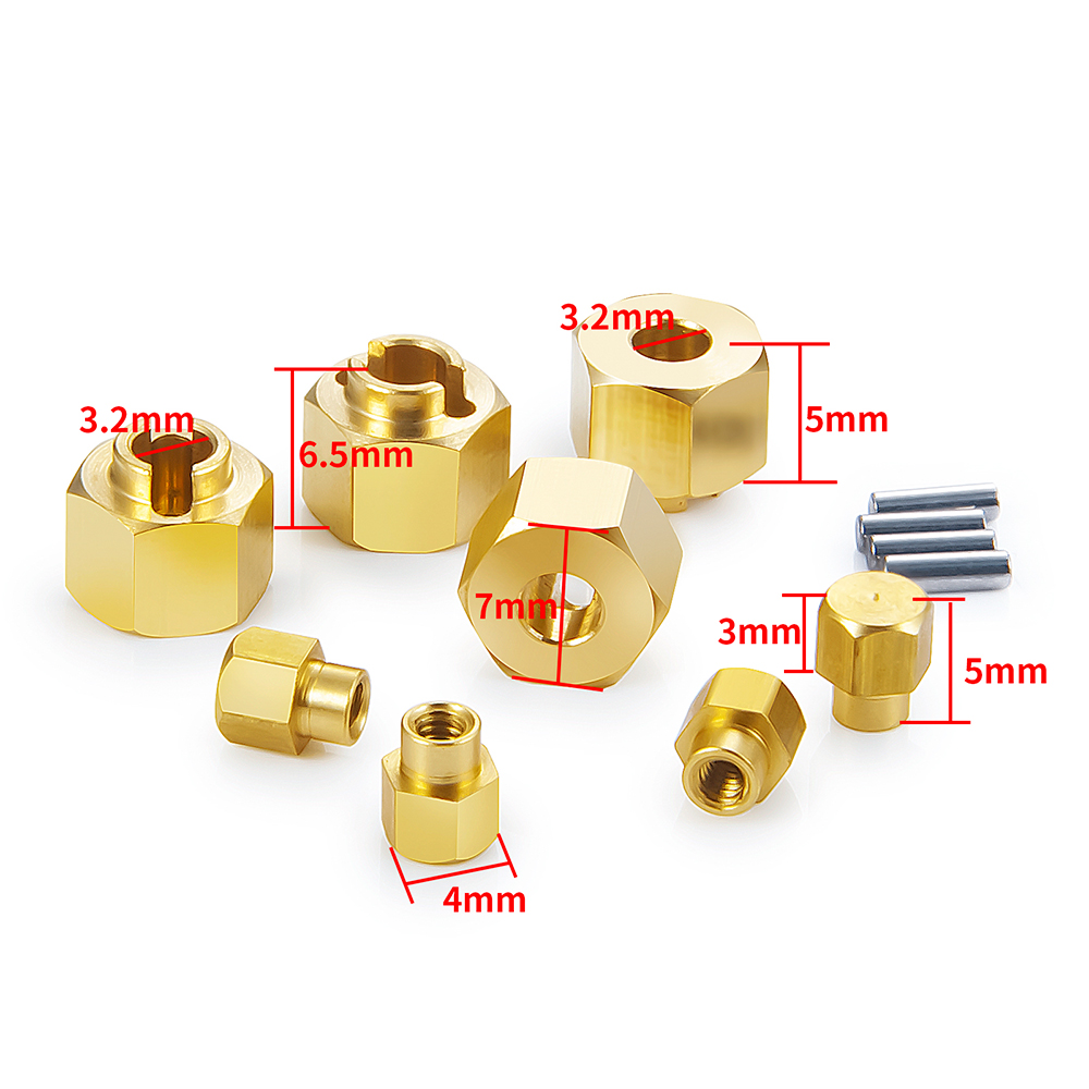 AXSPEED 4PCS Brass Wheel Hex A - Wheel Hex Adapter review and price