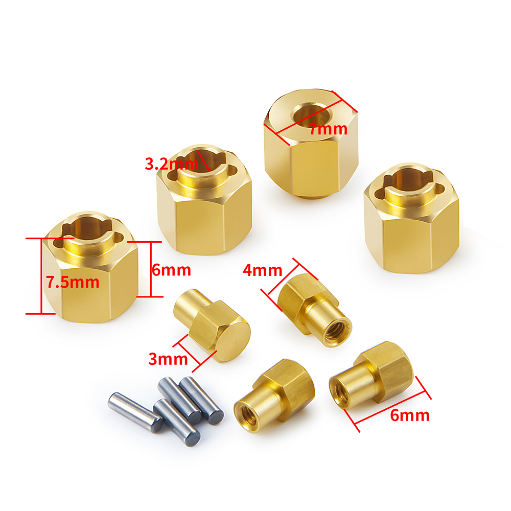 AXSPEED 4PCS Brass Wheel Hex A - Wheel Hex Adapter review and price