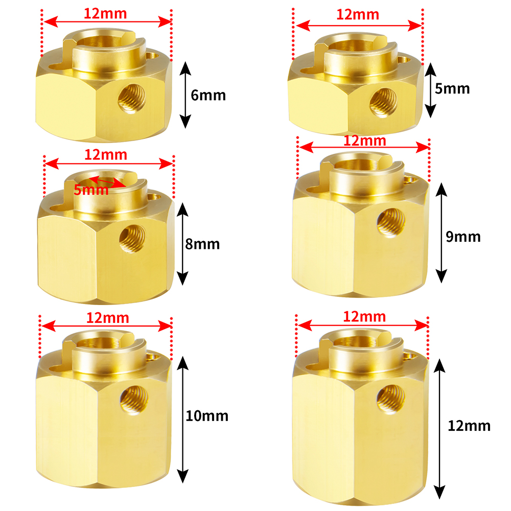 AXSPEED 4Pcs 5/6/8/9/10/12mm W - Wheel Hex Adapter review and price