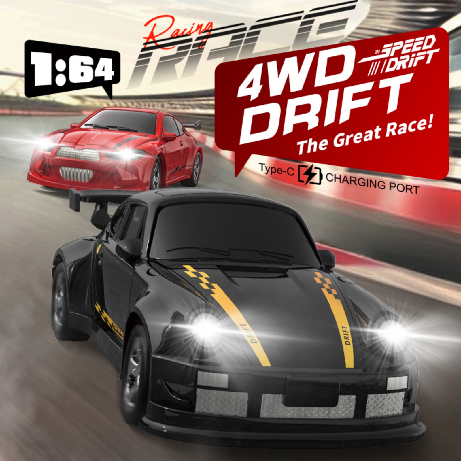 KF20 1:64 RC Desktop Car 2.4G  - Rc Hobby Drift Car review and price