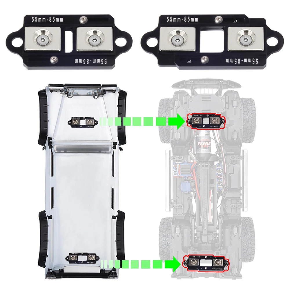 4PCS 55-85mm Adjustable Magnet - Body Shell Rc review and price