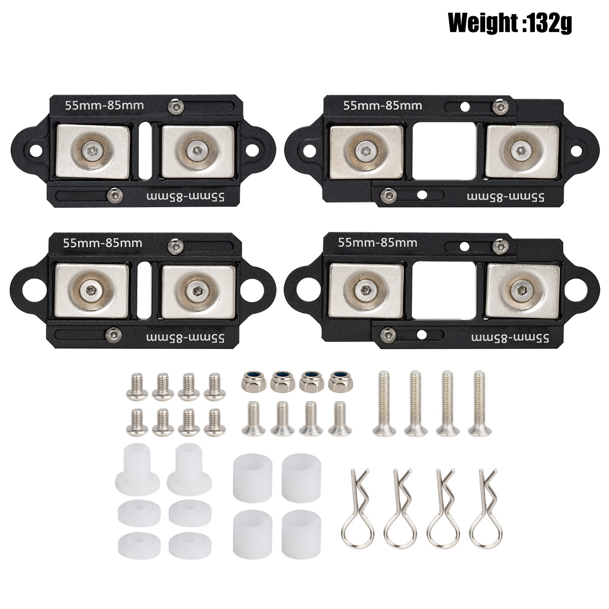 4PCS 55-85mm Adjustable Magnet - Body Shell Rc review and price