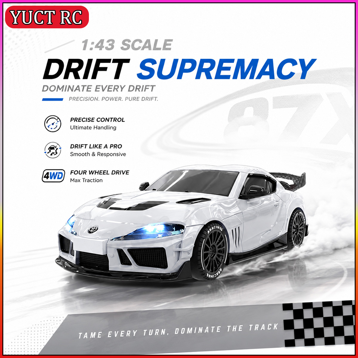 JXC SP4301 1087X Supra 1/43 Mi - Rc Hobby Drift Car review and price