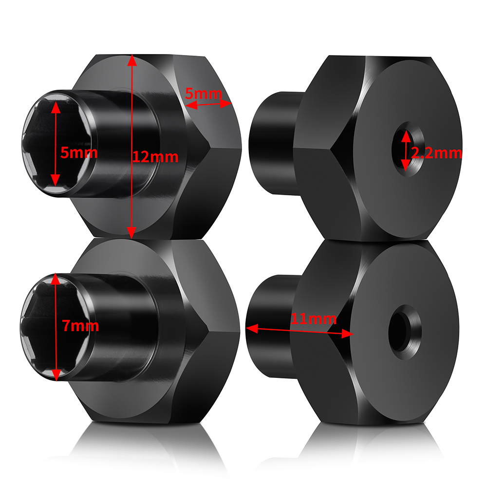 AXSPEED 4Pcs Aluminum 5mm to 7 - Wheel Hex Adapter review and price