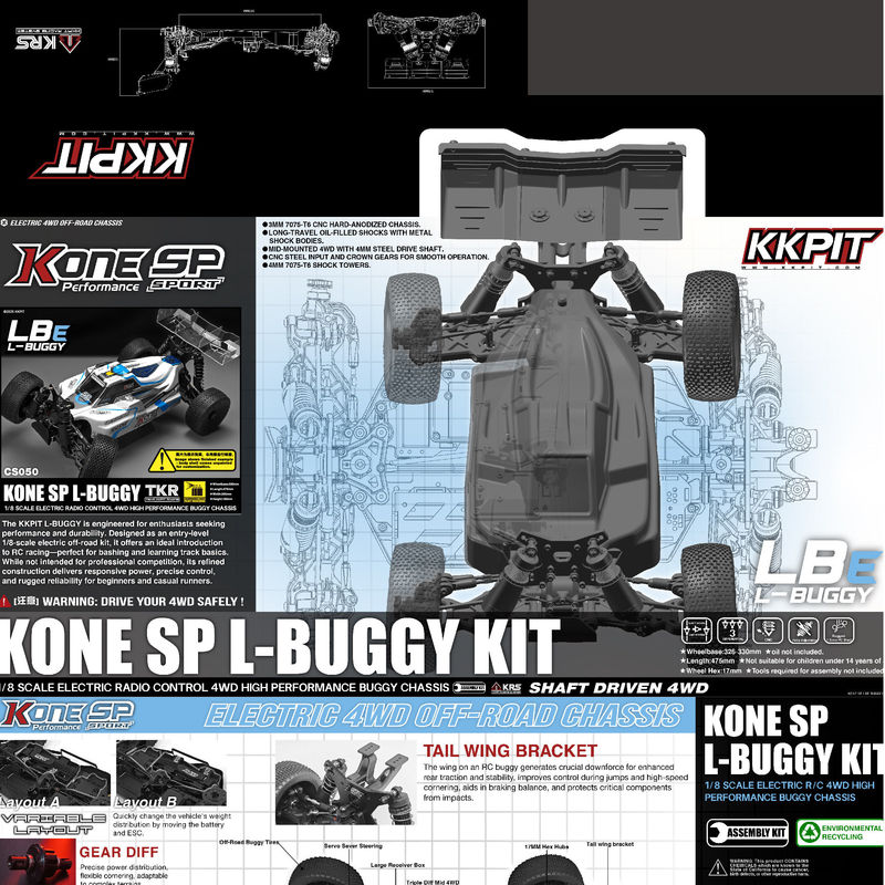 KKPIT 1/8 Electric 4WD RC Off  - Rc Hobby Land review and price